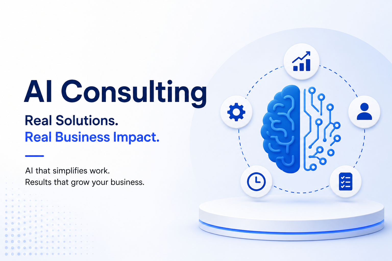 AI consulting services helping businesses automate workflows and improve product